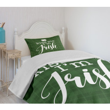 Irish Clover Silhouette Bedspread Set