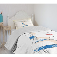 Fashion Sketch Bedspread Set