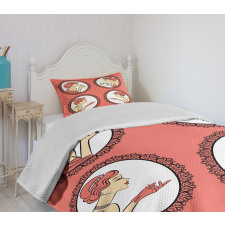 Fashion Portraits Bedspread Set