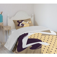 Pregnant Lady Mom Bedspread Set