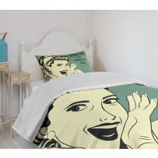 Smiling Lady Bedspread Set