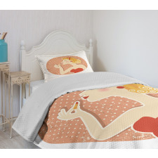 Pin up Female Bedspread Set