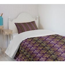 Oriental Leaf Dot Bedspread Set