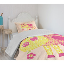 Childish Patchwork Cow Bedspread Set