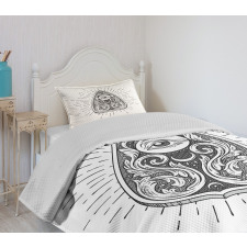 Hatched Sketch Bedspread Set
