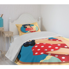 Pilot Captain Hat Bedspread Set