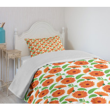 Calendula Buds and Petals Bedspread Set