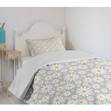 Chamomile Petals Image Bedspread Set