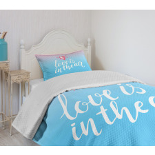 Love is in Air Romantic Bedspread Set