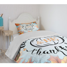 Eat Drink Be Thankful Bedspread Set