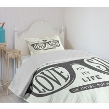 I Love Surf as My Life Bedspread Set