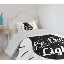 Text on Home Appliance Bedspread Set