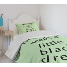 Little Black Dress Bedspread Set