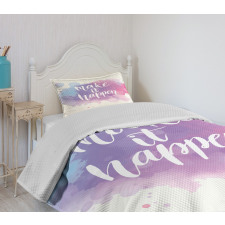 Make It Happen Slogan Bedspread Set