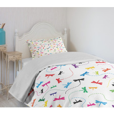 Spring Wildlife Motif Bedspread Set