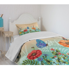 Flourishing Nature Bugs Bedspread Set