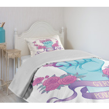 Fist Female Power Bedspread Set