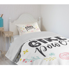 Motivational Girl Power Bedspread Set