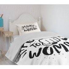 Power Woman Fist Shape Bedspread Set