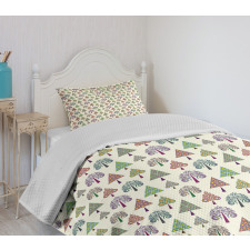 Triangle Trees Bedspread Set