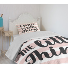 Hand Drawn Calligraphy Bedspread Set