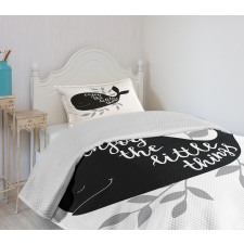 Ocean Whale Silhouette Bedspread Set