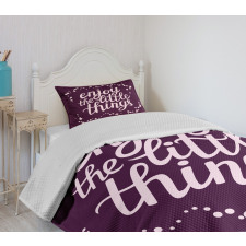 Motivation Boost Phrase Bedspread Set