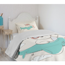 Child Bear in the Sky Bedspread Set