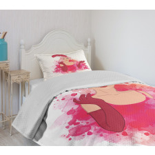 Feather Headband Bedspread Set