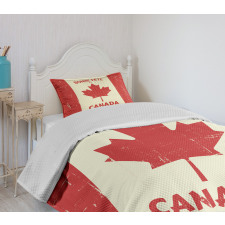 Happy Canada Concept Bedspread Set