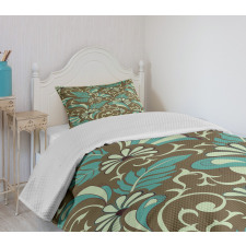 Feathers and Droplets Bedspread Set