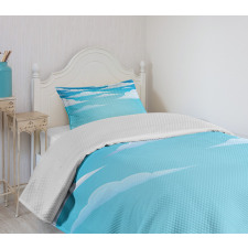 Dispersed Puffy Cumulus Bedspread Set