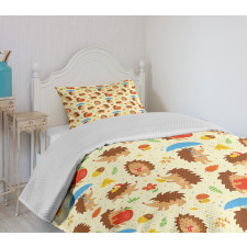 Cartoon Woodland Dots Bedspread Set