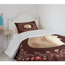 Leaf and Berry Wreath Bedspread Set