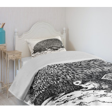 European Hedgehog Bedspread Set