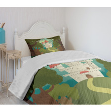 Medieval Woodlands Bedspread Set