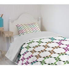 Chain Linked Dots Bedspread Set