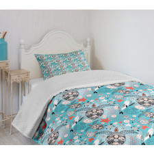 Jellyfish and Narwhal Bedspread Set