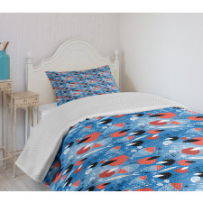 Exotic Aquatic Animals Bedspread Set