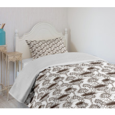 Silhouette Pattern Bedspread Set