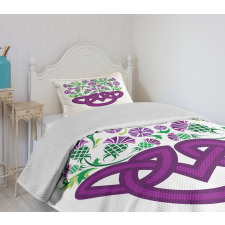 Celtic Knot Basket Form Bedspread Set