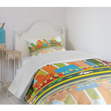 Flying Tiny Seagulls Bedspread Set