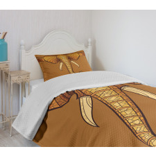 Ethnic Animal Ornament Bedspread Set
