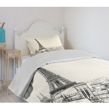 Paris over Roofs House Bedspread Set