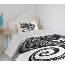 Graphic Swirl Bedspread Set