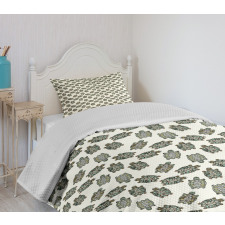 Ornate Tortoise Pattern Bedspread Set