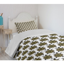 Indigenous Animal Design Bedspread Set