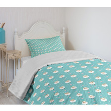 Diamond Form Dots Hearts Bedspread Set