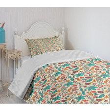 Seasonal Nuts and Berries Bedspread Set