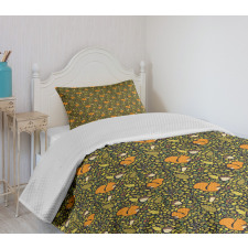 Squirrel Acorn Nature Bedspread Set